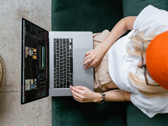 Freelancer working
